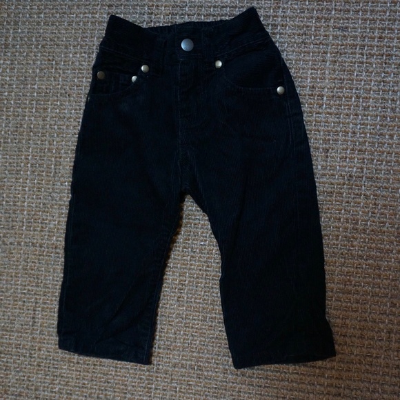 Boys Size 12-18mos GAP Baby Black Corduroy Pants - Picture 1 of 3